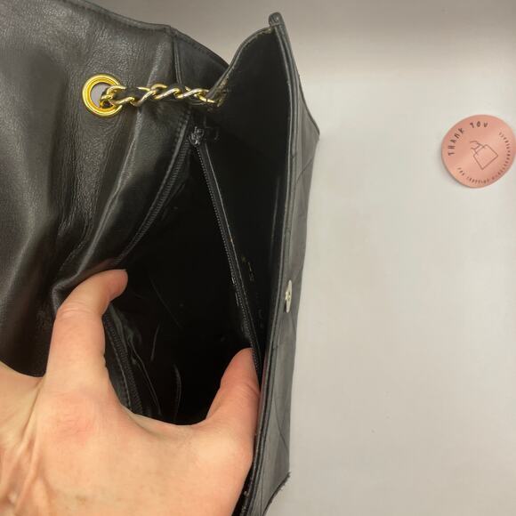 Chanel Vintage Black Quilted Lambskin 19 Flap Crossbody Long Shoulder Bag - Picture 8 of 15